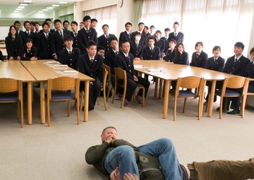 US Marines visit Japanese high schools, share culture