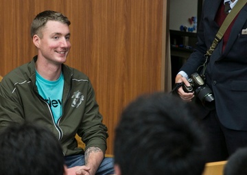 US Marines visit Japanese high schools, share culture