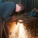 Hull maintenance technician welding work