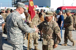 Brig. Gen. Carpenter welcomes home the 730th TC