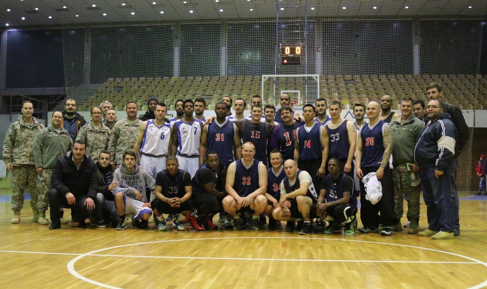 Soldiers face Kosovo basketball team