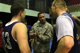 Soldiers face Kosovo basketball team