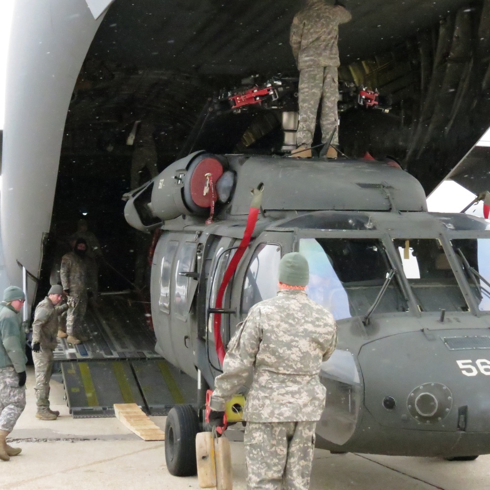 UH-60 loadout at Ronkonkoma