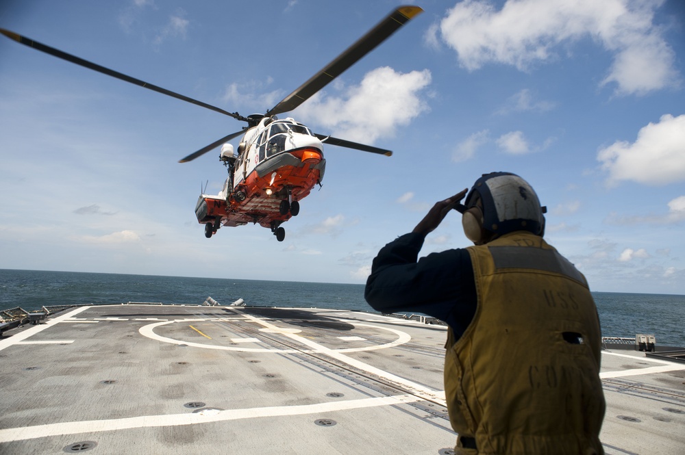 USS Cowpens flight deck