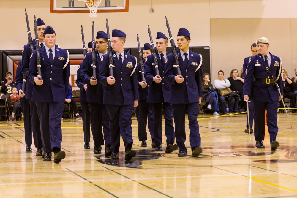 Icemen JROTC compete in the Interior Drill Competition