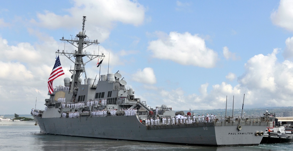 USS Paul Hamilton deploys