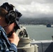 USS Green Bay sailor checks bearings