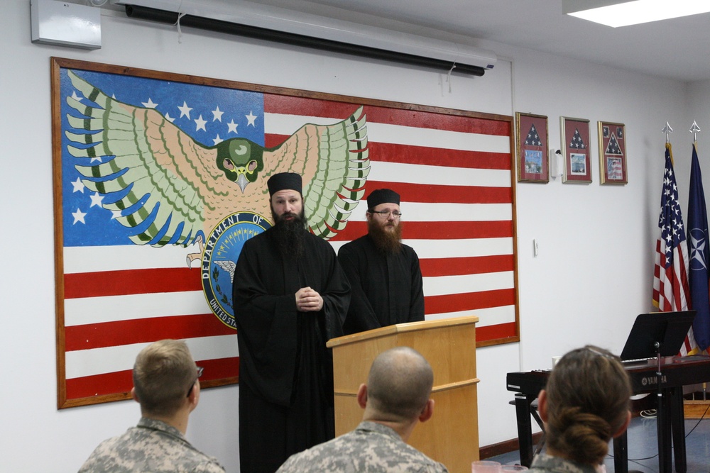 Serbian Christmas prayer breakfast