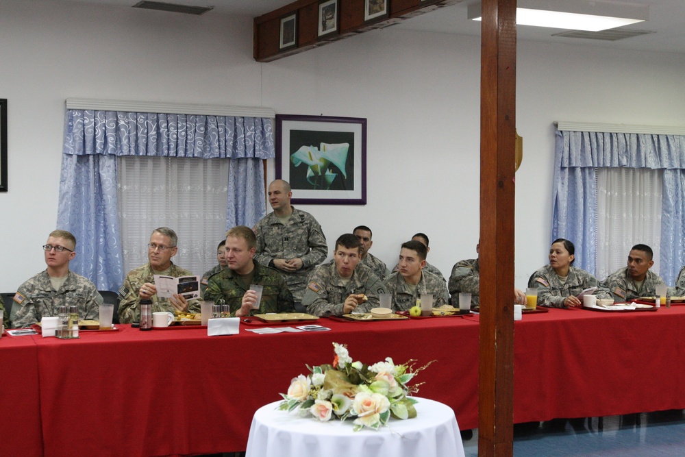 Serbian Christmas prayer breakfast