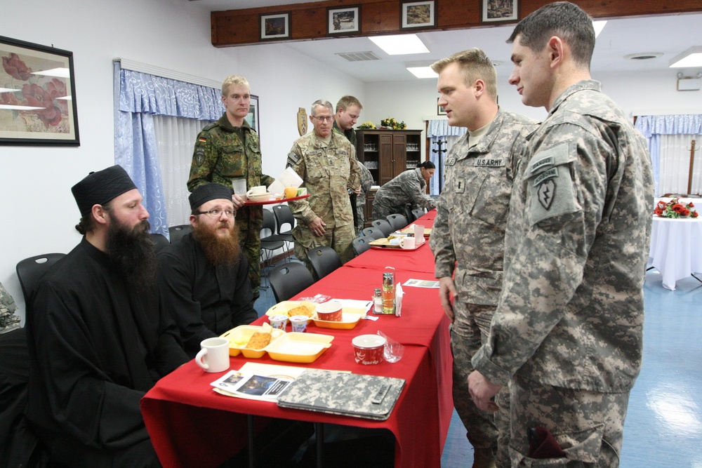 Serbian Christmas prayer breakfast