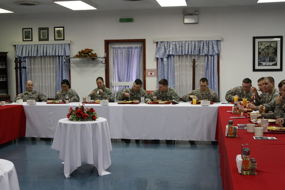 Serbian Christmas prayer breakfast