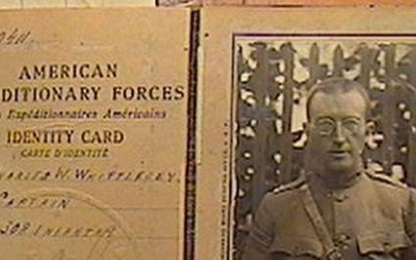 MOH recipient Whittlesey's ID card