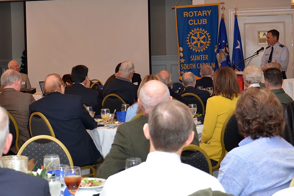 Ninth Air Force commander speaks to Sumter Rotarians