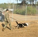 Dog handlers display K-9 training to NJROTC