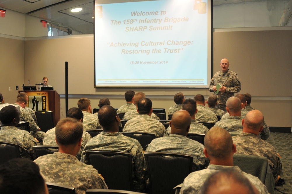 158th Infantry Brigade hosts SHARP Program Summit