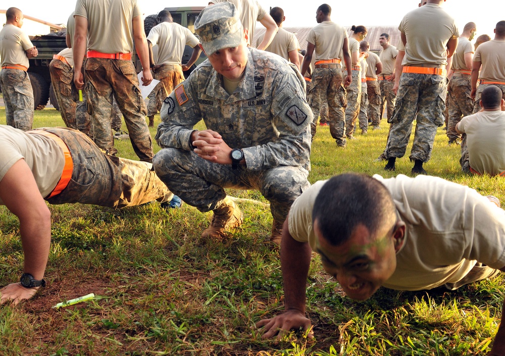 45th STB troops build leadership, teamwork in Warrior Week competition