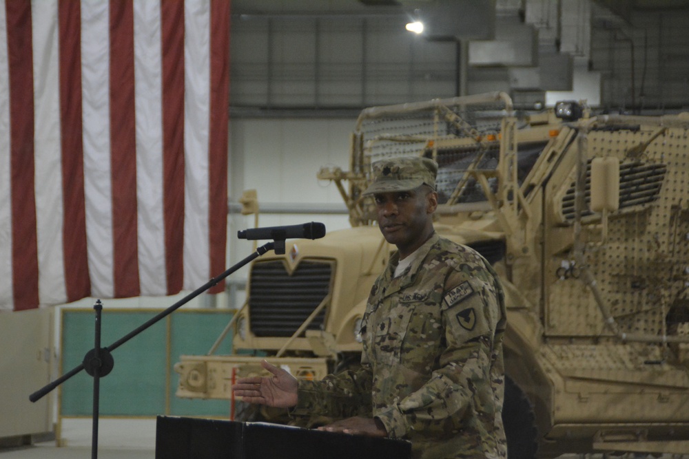 Change of Command begins new organizational structure for AMC elements in Afghanistan