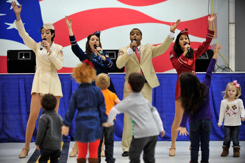 USO Show Troupe rocks holiday melodies