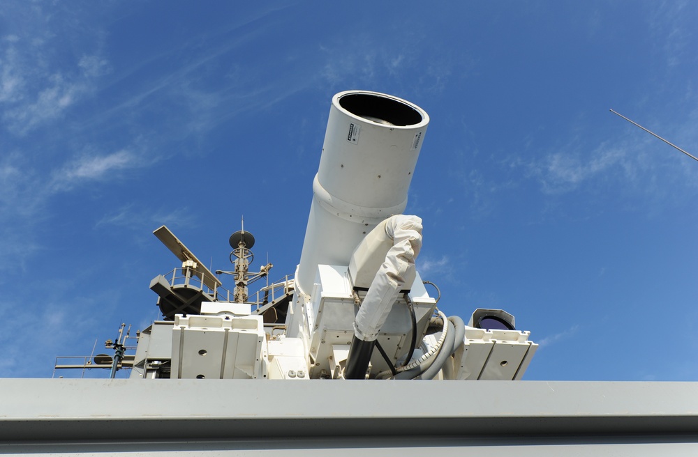 USS Ponce conducts Laser Weapon System operational demonstration