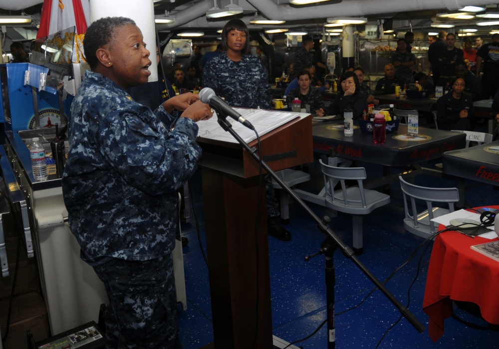 USS George H.W. Bush Women's Equality Day event