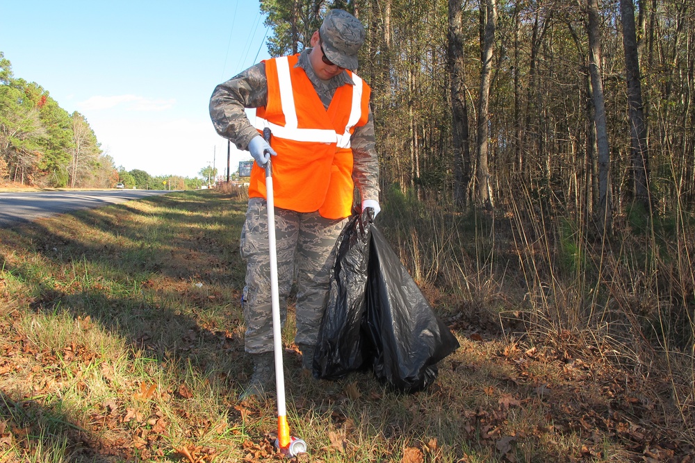 Adopt-a-Highway cleanup