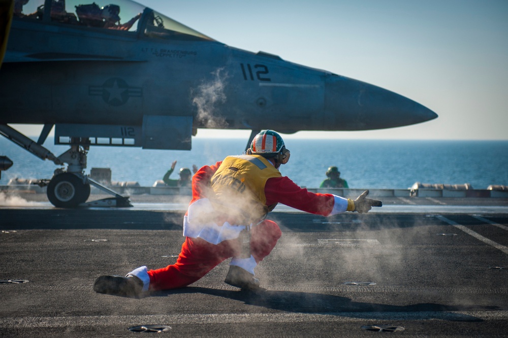 USS Carl Vinson flight deck operations