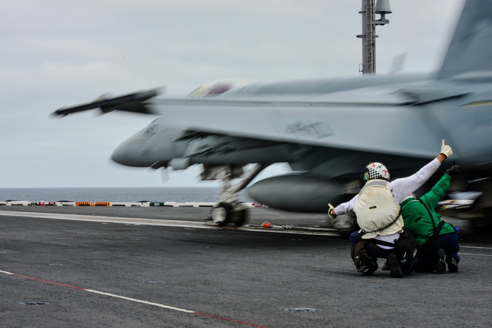 USS John C. Stennis flight deck operations