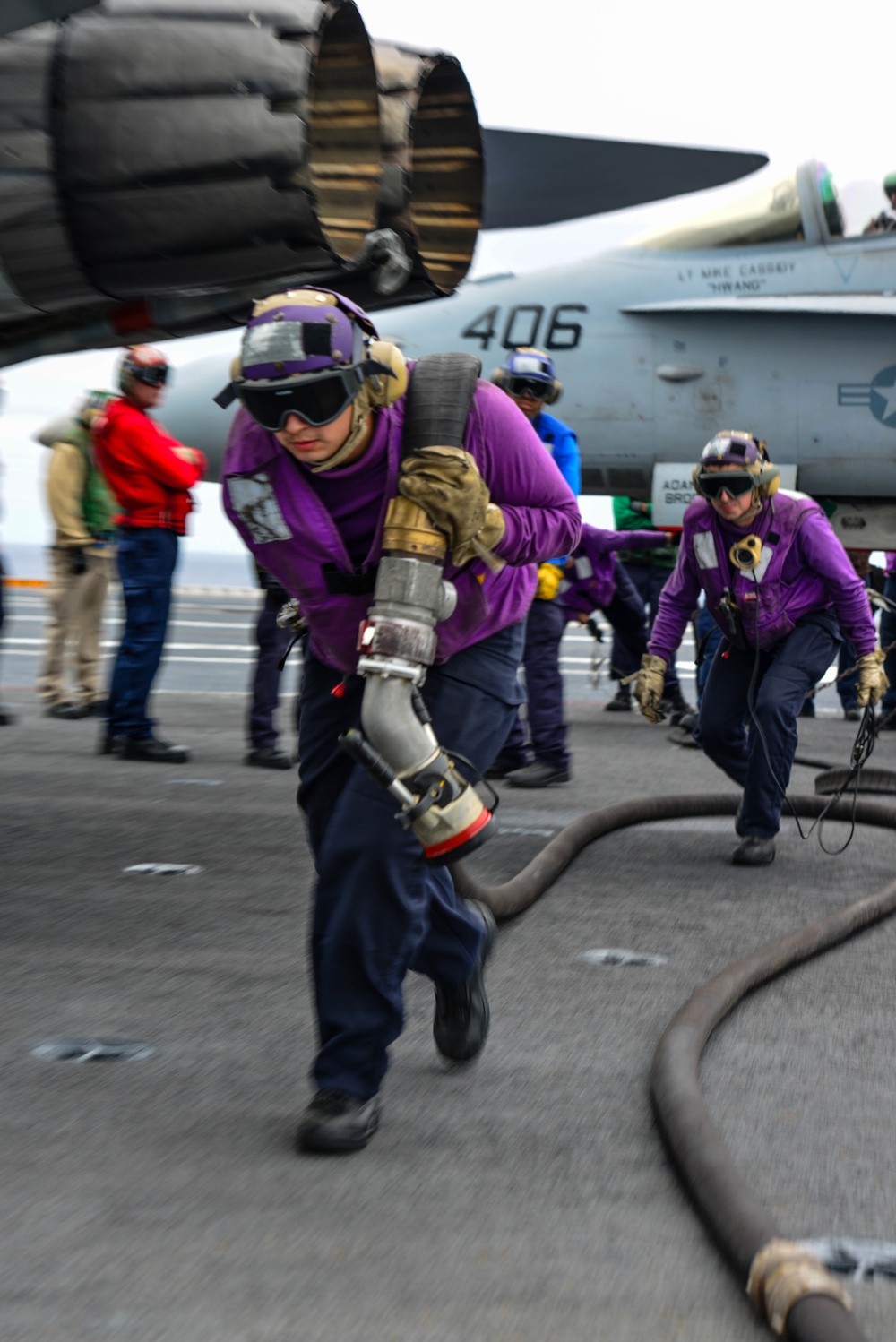 USS John C. Stennis flight deck operations