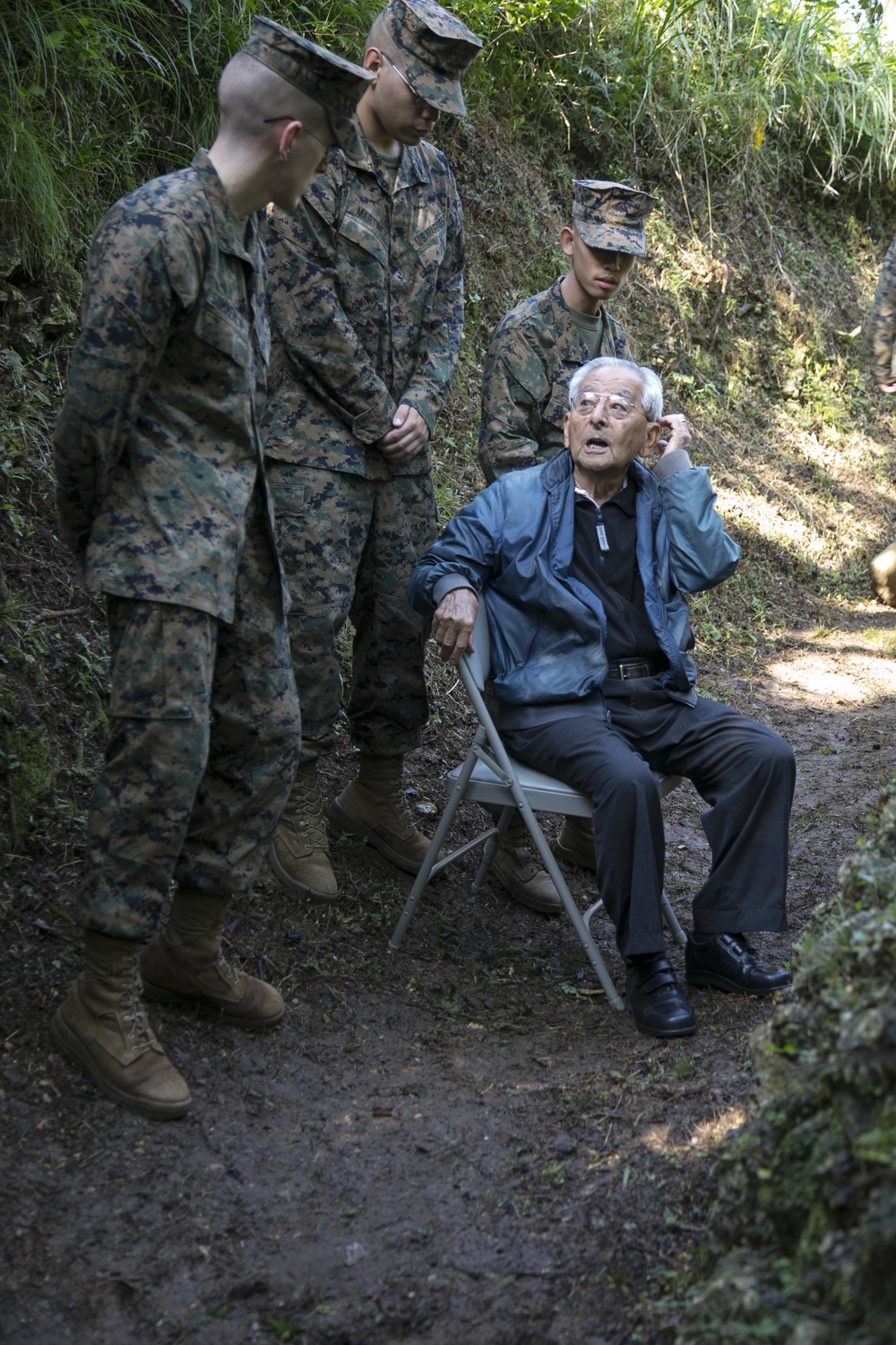 U.S. Army, Battle of Okinawa veteran visits cave where he saved lives