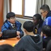 Soldiers from 1-15 spend the day with local students