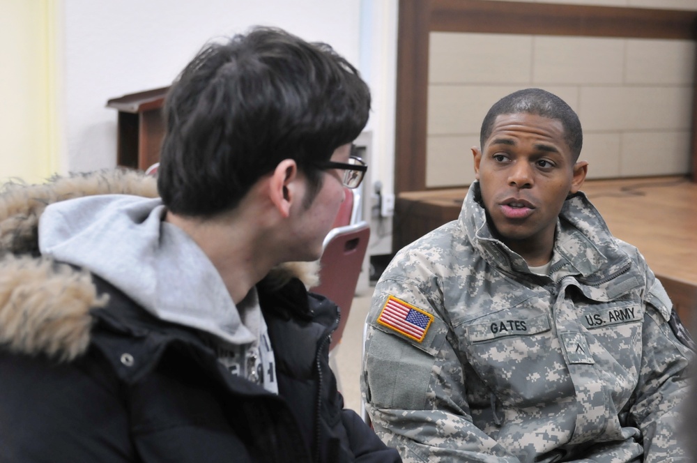 Thunder Soldiers teach English, strengthen bonds with the local community