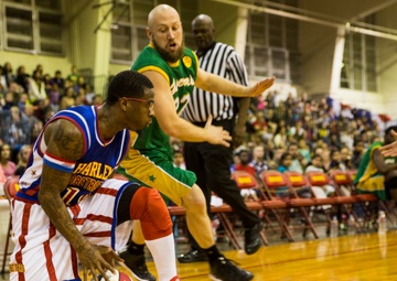 Harlem Globetrotters bring their basketball talents to Camp Foster