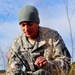 US Army paratrooper recovers parachute