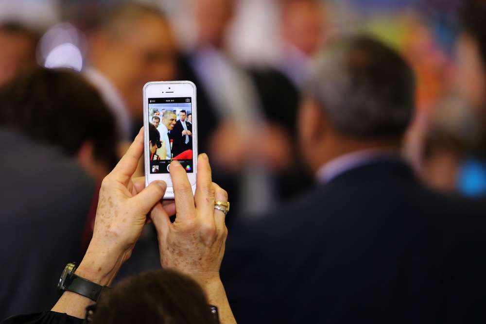 Toys for Tots: President Obama visits Joint Base Anacostia-Bolling