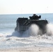 Integrated Task Force AAVs splash on Onslow Beach