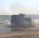 Integrated Task Force AAVs splash on Onslow Beach