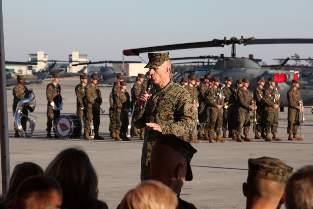 Marine Light Attack Helicopter Squadron 269 receives new commanding officer