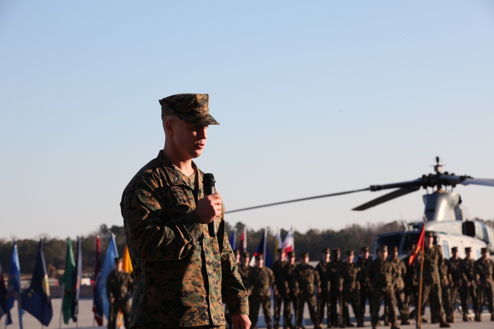 Marine Light Attack Helicopter Squadron 269 receives new commanding officer