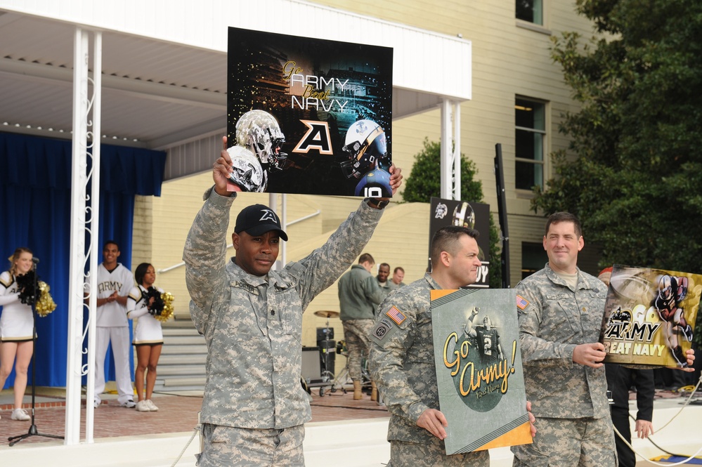 2014 Army/Navy football game pep rally at the Pentagon