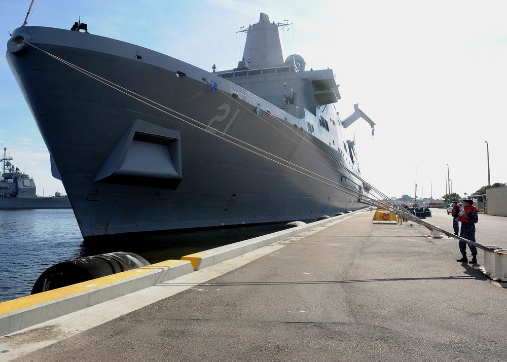 USS New York deploys