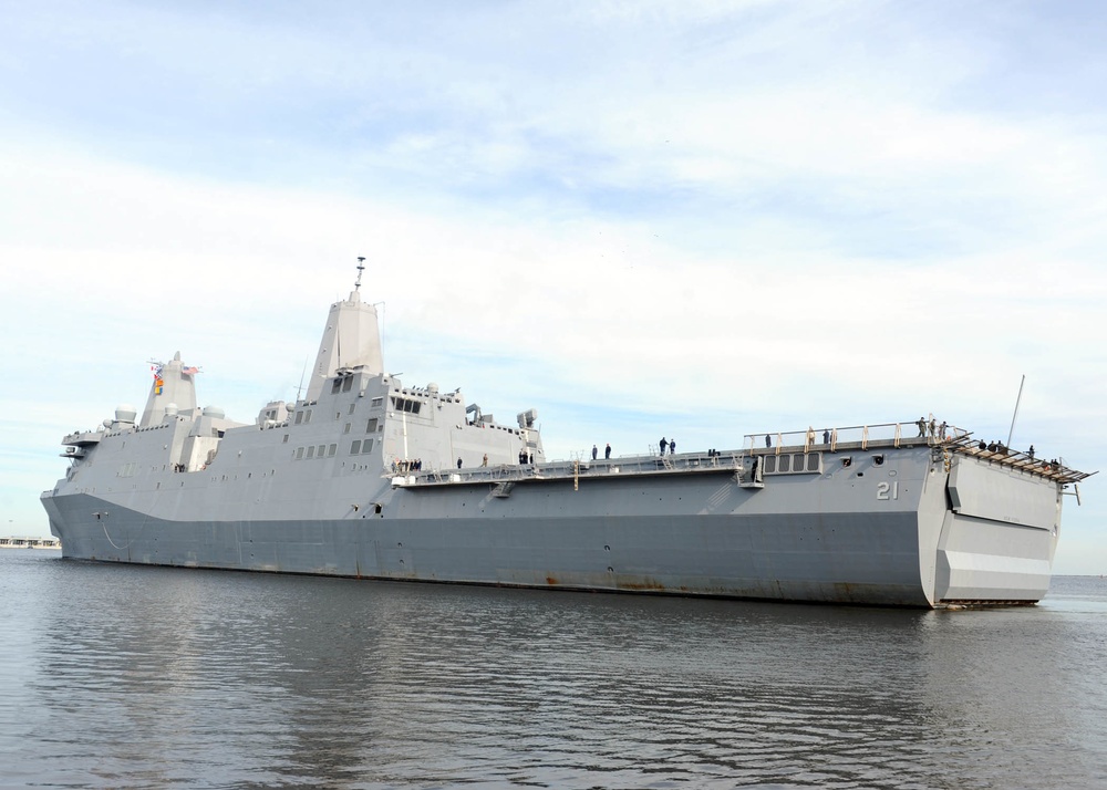 USS New York deploys