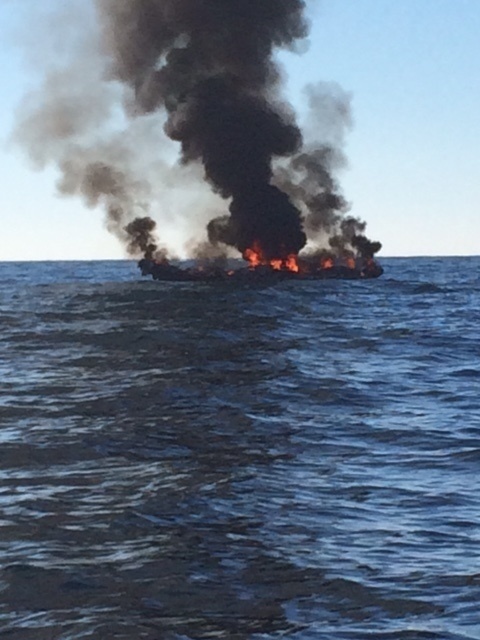 Coast Guard, good Samaritan rescue 4 from boat fire