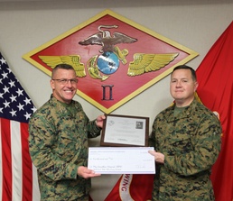 2nd MAW Marine wins 3rd annual Lt. Col. Earl “Pete” Ellis Essay Contest
