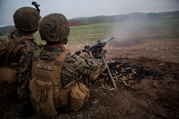 Weapons Company Marines put lead on targets