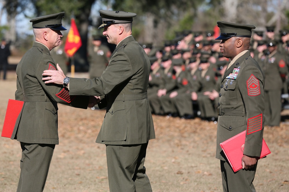 2nd Marine Logistics Group conducts Relief and Appointment Ceremony