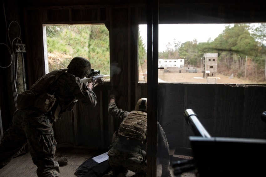 Sniper alley: Marines participate in urban sniper course
