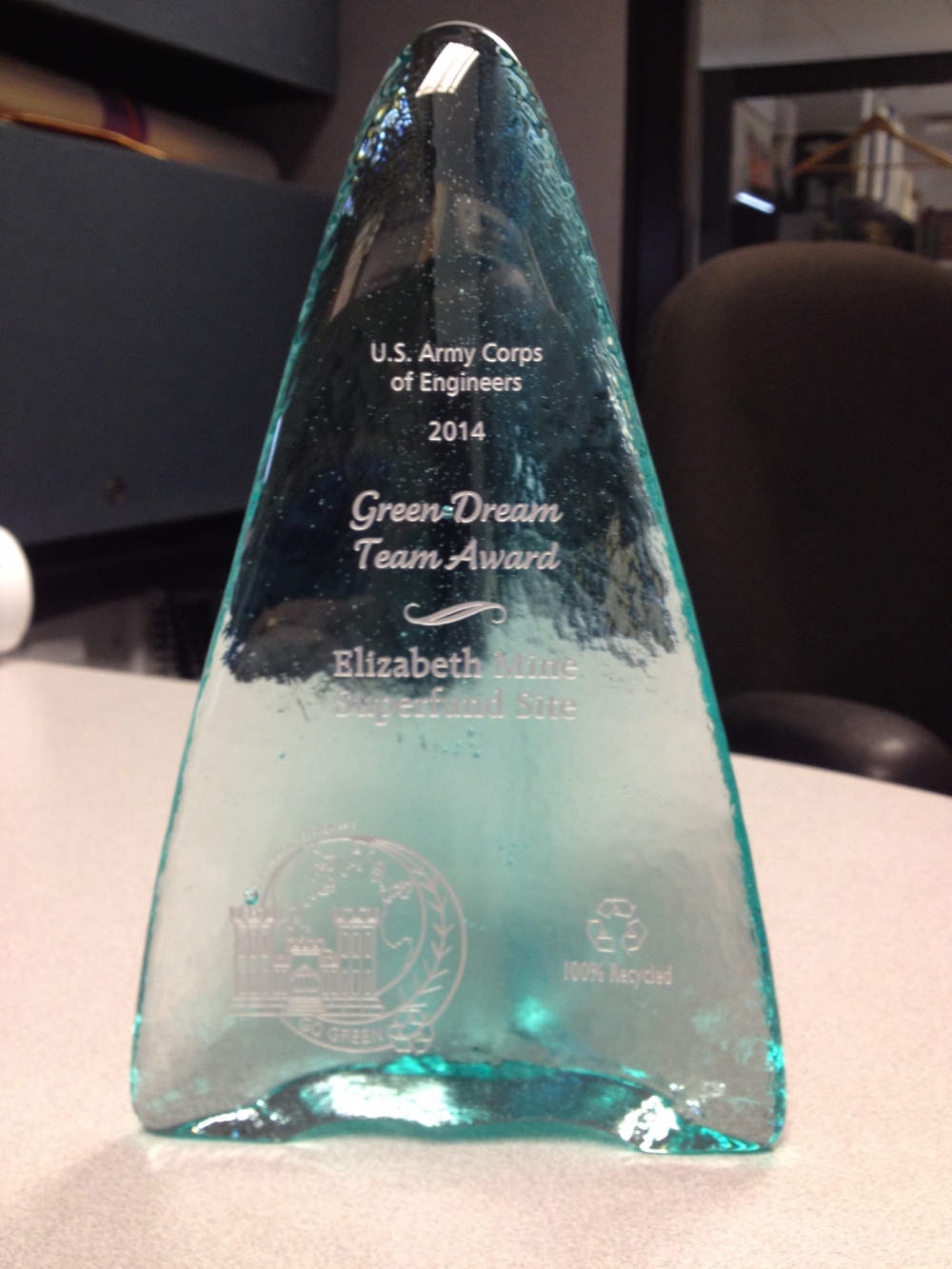 Elizabeth Mine team receives top environmental award
