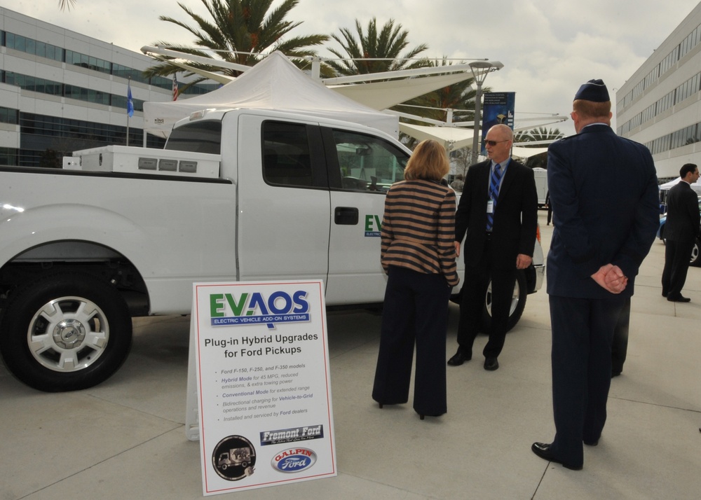 US Air Force tests first all-electric vehicle fleet in California