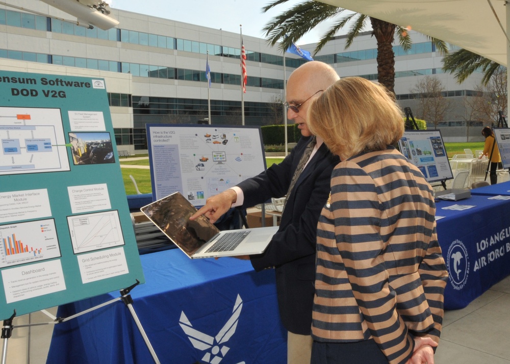 US Air Force tests first all-electric vehicle fleet in California