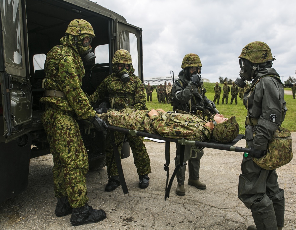 Marines, JGSDF rapidly respond to simulated contaminations